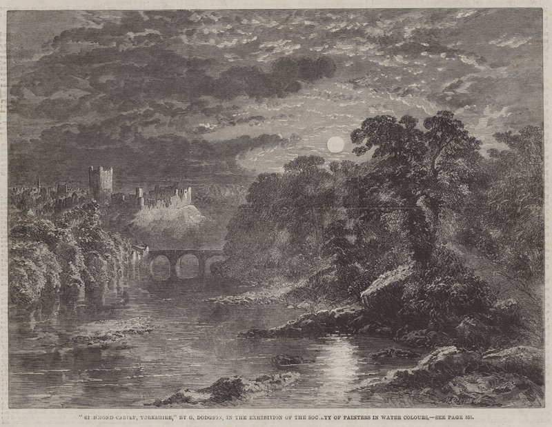 Richmond kastély, Yorkshire alkotó: George Haydock Dodgson