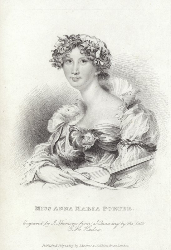Anna Maria Porter angol költő és regényíró alkotó: George Henry (after) Harlow