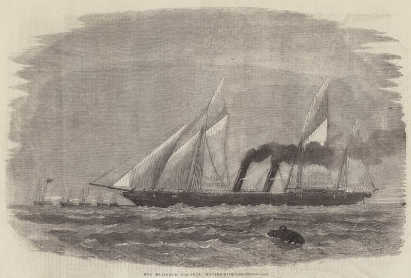 Őfelsége Gun-Boat, Flying-Fish alkotó: George Henry Andrews