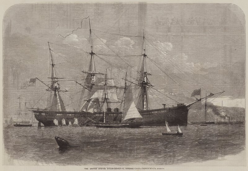 Az Egyesült Államok Steam-Corvette, Niagara alkotó: George Henry Andrews