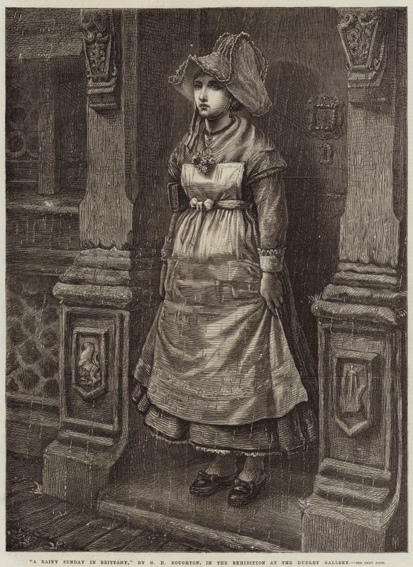 Esős vasárnap Bretagne-ban alkotó: George Henry Boughton