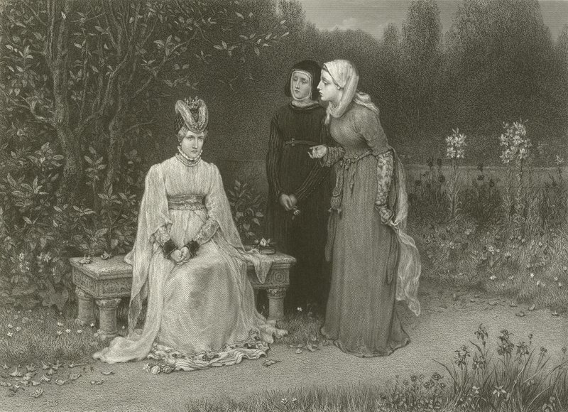Izabella királynő és hölgyei alkotó: George Henry Boughton