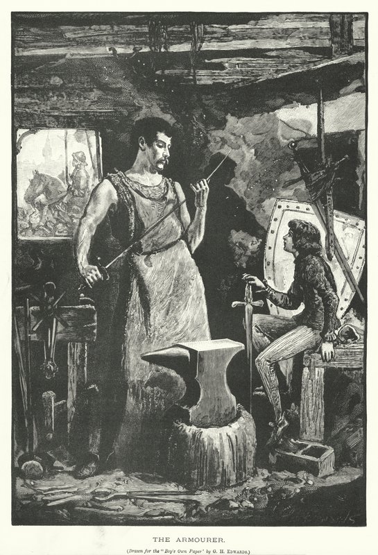 A páncélos (metszet) alkotó: George Henry Edwards