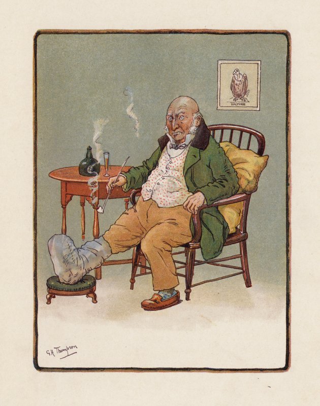 Nagyapa (színes litográfia) alkotó: George Henry Thompson