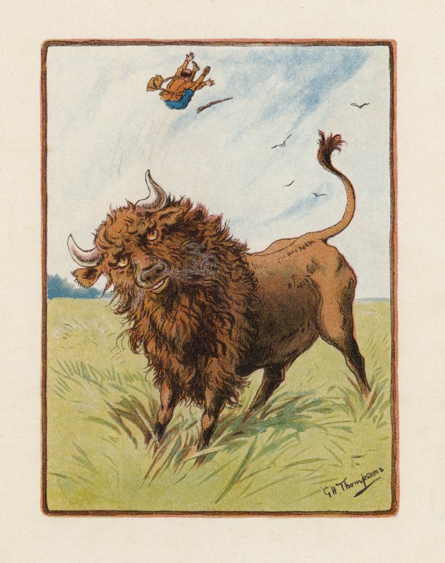 A Bison (színes litográfia) alkotó: George Henry Thompson