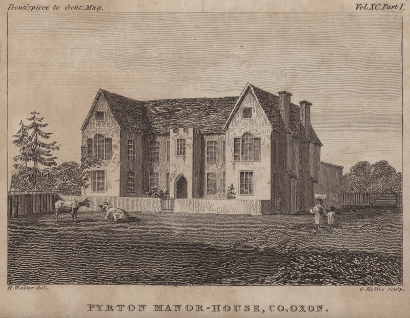 Pyrton Manor House, Oxfordshire (metszet) alkotó: George Hollis