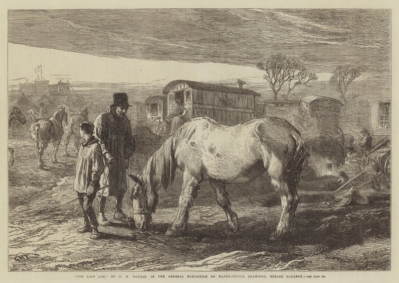 Az utolsó tétel, a Dudley Galéria akvarellrajzok általános kiállításán, Dudley Galéria alkotó: George Housman Thomas