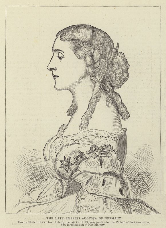 Németország néhai Auguszta császárnéja alkotó: George Housman Thomas