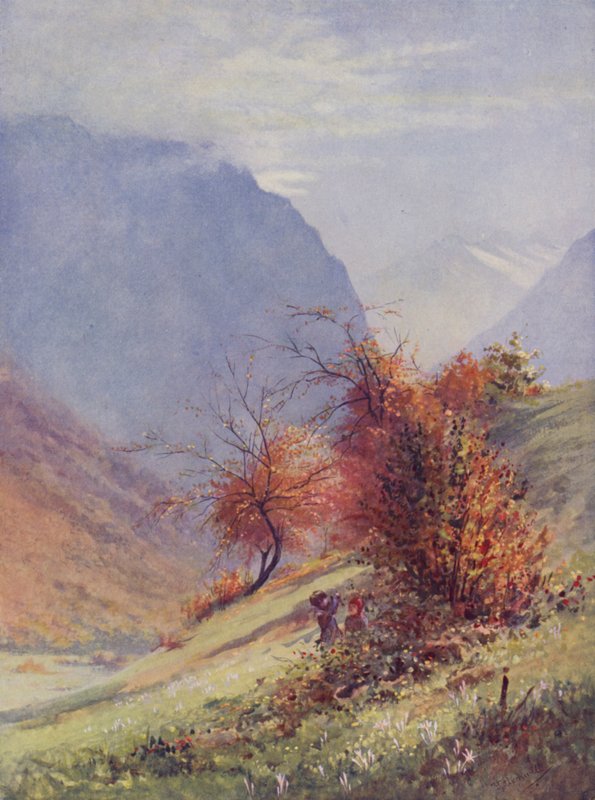 Ősz Alpokban (színes litó) alkotó: George Jackson Flemwell