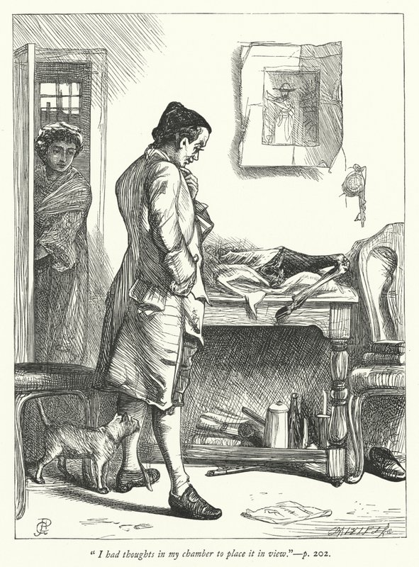 Illusztráció: Az elhagyatott falu (metszet) alkotó: George John Pinwell
