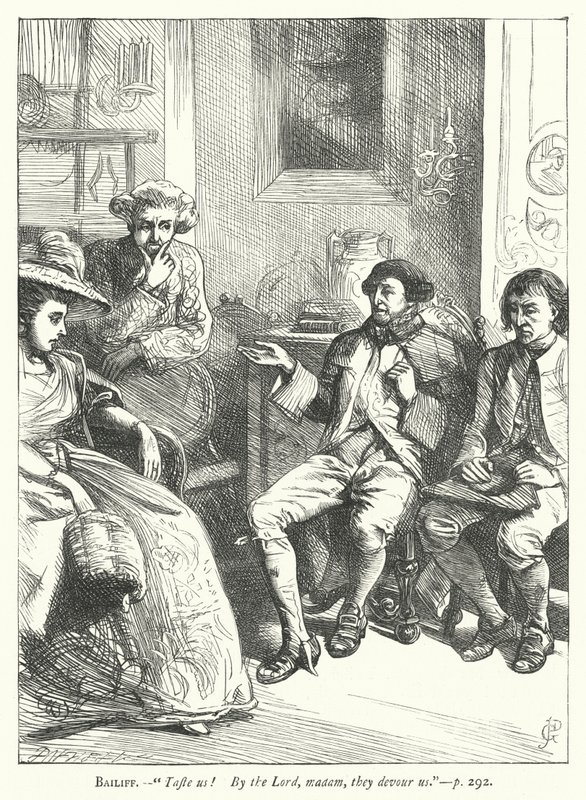 Illusztráció: A jóindulatú ember (metszet) alkotó: George John Pinwell