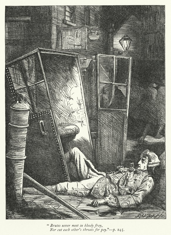 Illusztráció a Logikusok cáfolásához (metszet) alkotó: George John Pinwell