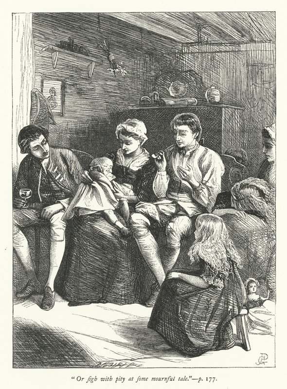 Illusztráció az utazóhoz alkotó: George John Pinwell