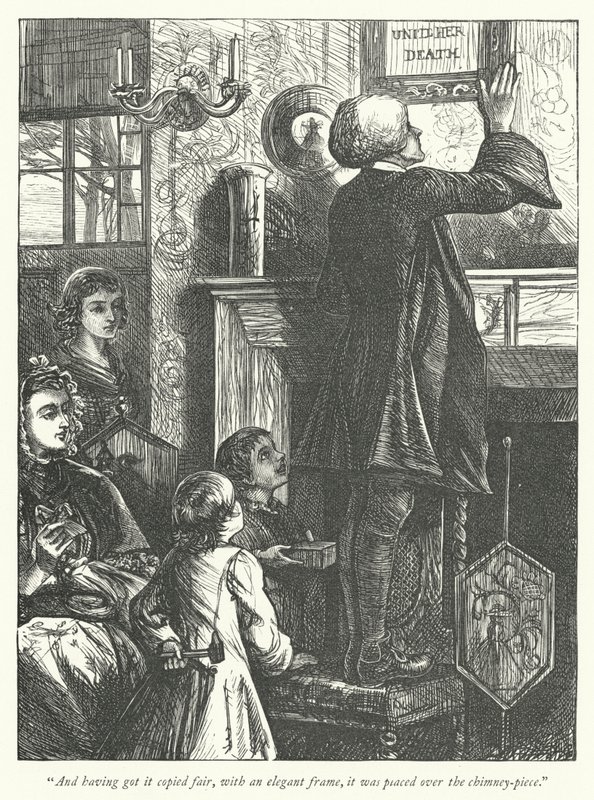 Illusztráció: The Vicar of Wakefield (metszet) alkotó: George John Pinwell