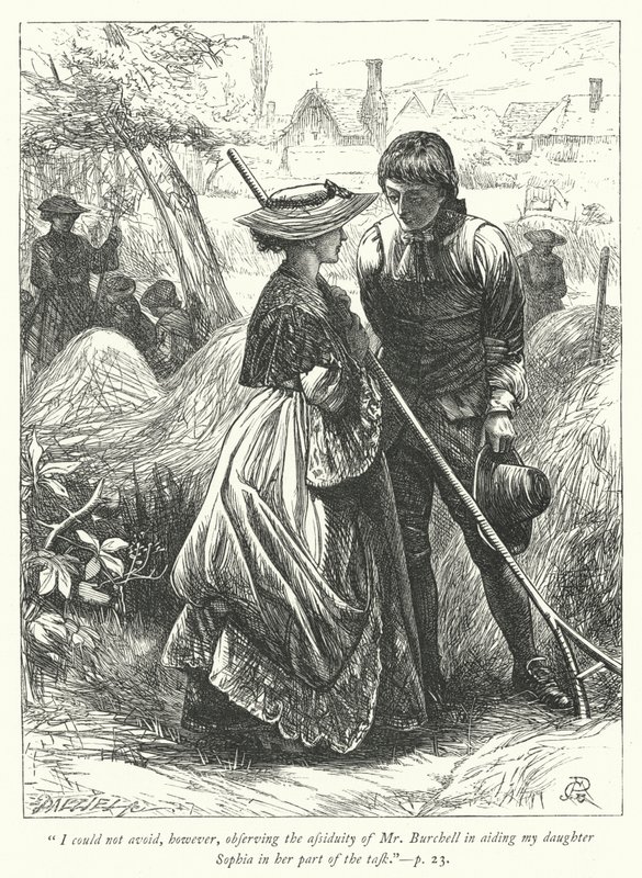 Illusztráció: The Vicar of Wakefield (metszet) alkotó: George John Pinwell