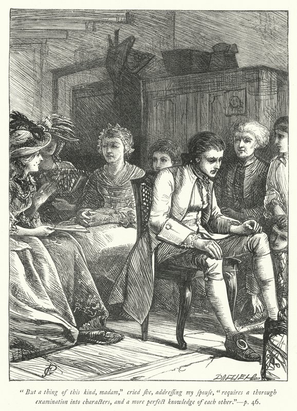 Illusztráció: The Vicar of Wakefield (metszet) alkotó: George John Pinwell