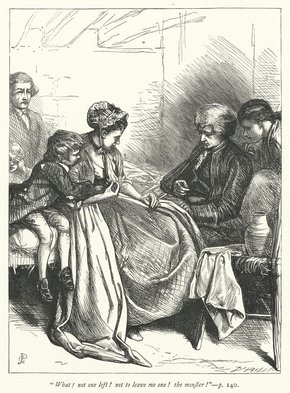 Illusztráció: The Vicar of Wakefield (metszet) alkotó: George John Pinwell