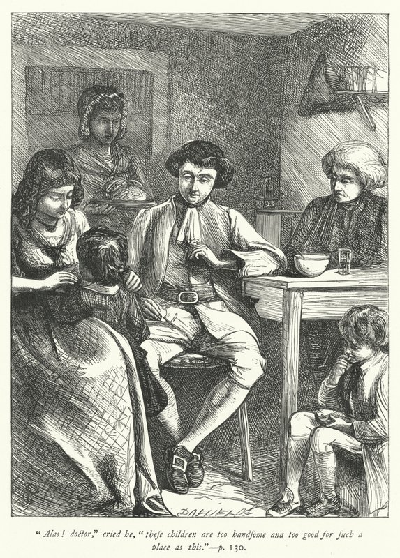 Illusztráció: The Vicar of Wakefield (metszet) alkotó: George John Pinwell