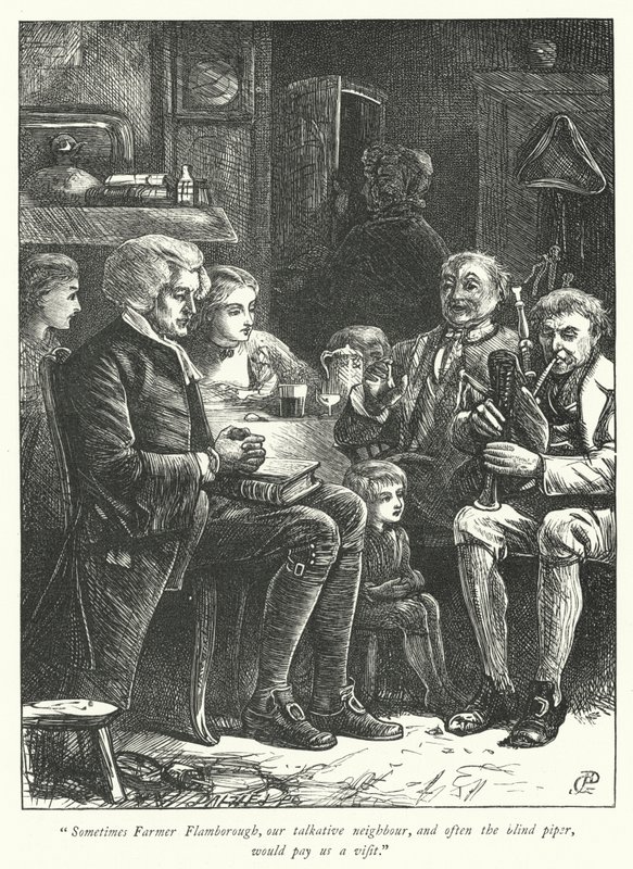 Illusztráció: The Vicar of Wakefield (metszet) alkotó: George John Pinwell