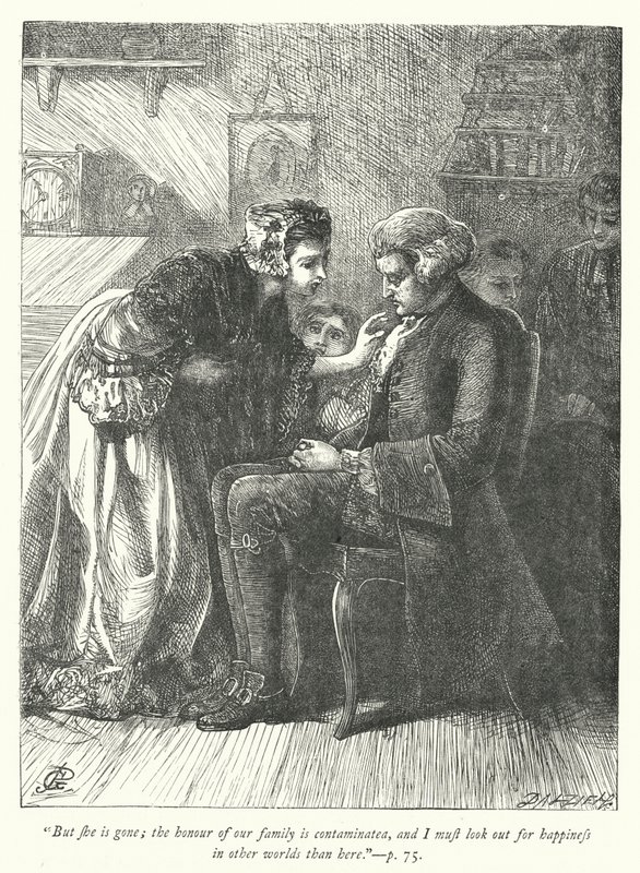Illusztráció: The Vicar of Wakefield (metszet) alkotó: George John Pinwell
