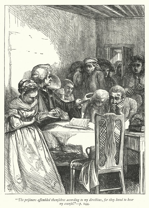 Illusztráció: The Vicar of Wakefield (metszet) alkotó: George John Pinwell