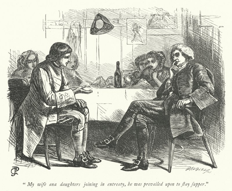 Illusztráció: The Vicar of Wakefield (metszet) alkotó: George John Pinwell