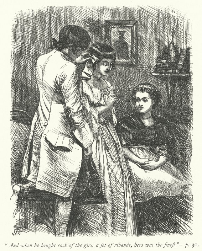 Illusztráció: The Vicar of Wakefield (metszet) alkotó: George John Pinwell