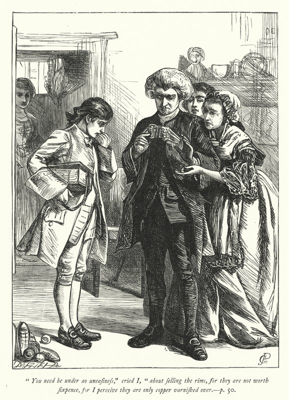 Illusztráció: The Vicar of Wakefield (metszet) alkotó: George John Pinwell