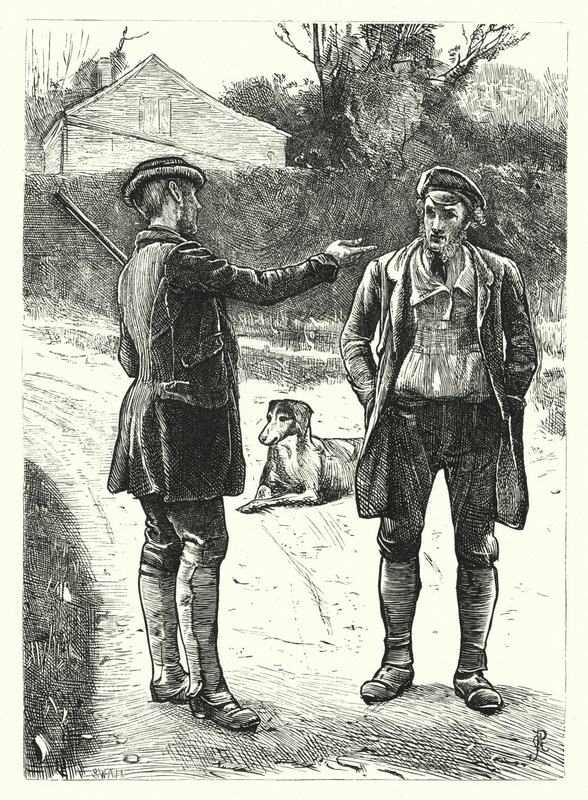 A vadőr (metszet) alkotó: George John Pinwell