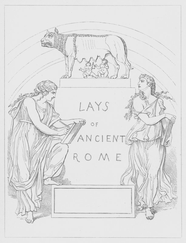 Lord Macaulay előképe az ókori Róma Lays of Ancient Rome számára alkotó: George Junior Scharf