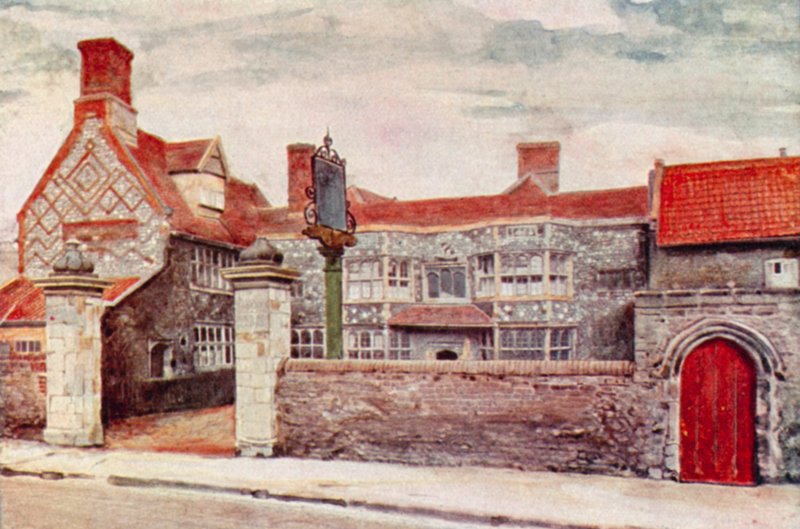 Bishop Hall palota (színes litó) alkotó: George Parsons Norman