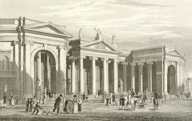 Bank of Ireland, Dublin, South Portico alkotó: George Petrie