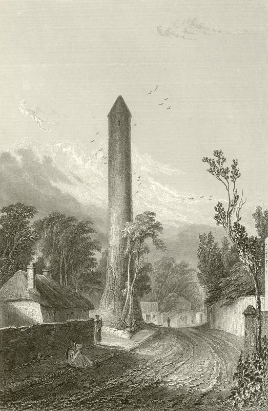 Clondalkin kerek tornya, Dublin, Írország alkotó: George Petrie