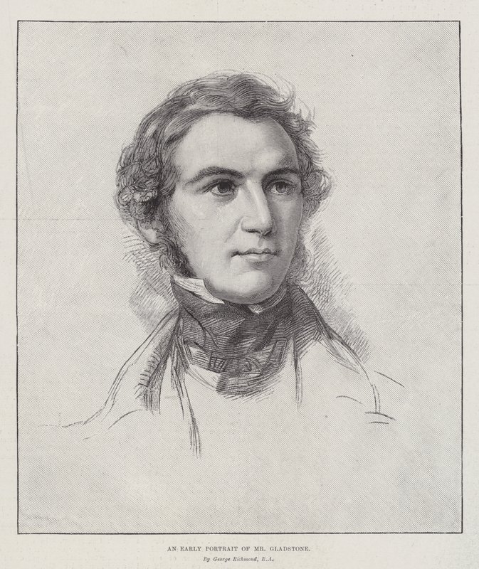Gladstone úr korai portréja alkotó: George Richmond