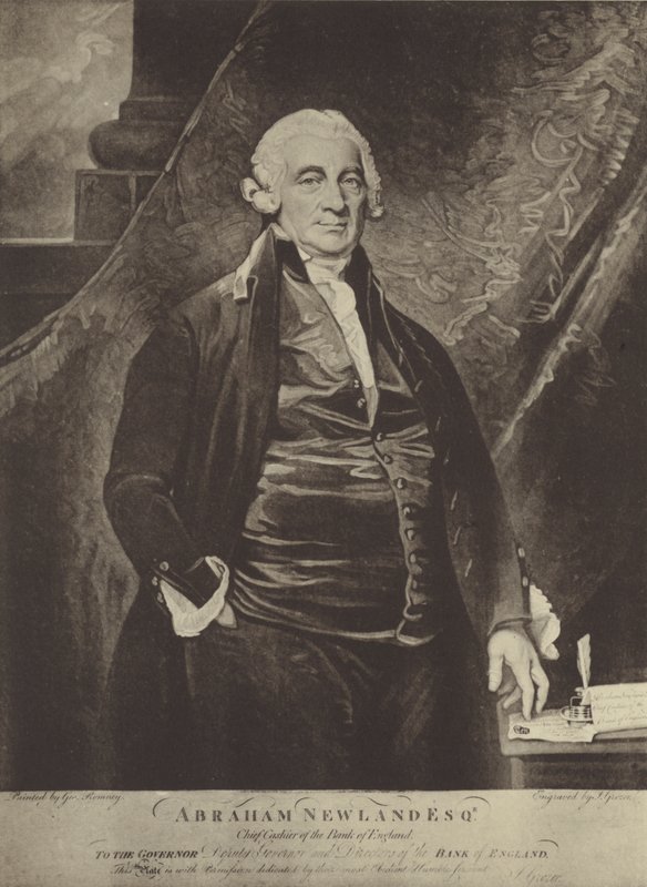 Abraham Newland alkotó: George Romney