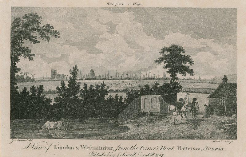 Kilátás Londonra és Westminsterre alkotó: George Samuel Elgood