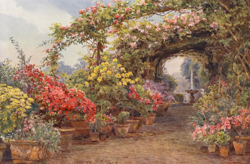 Olasz kertek: (színes litográfia) alkotó: George Samuel Elgood