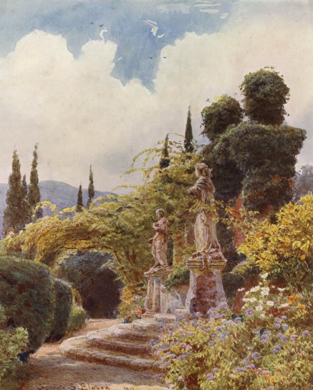 Olasz kertek: Arson (színes litográfia) alkotó: George Samuel Elgood