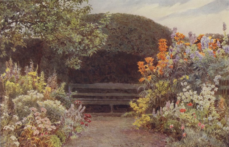 Ramscliffe, Orange Lilies és Monkshood alkotó: George Samuel Elgood