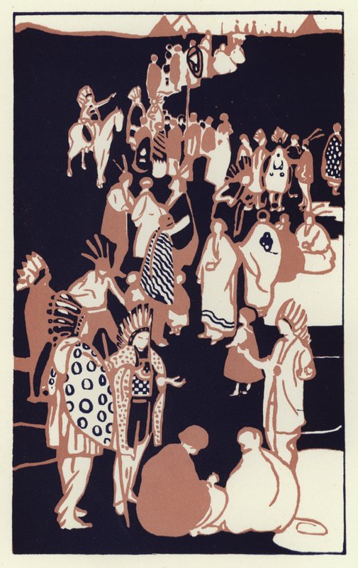 "Szeretném látni anyám népét" (színes litho) alkotó: George Sheringham