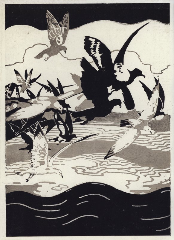 Illusztráció a Canadian Wonder Tales-hez (színes litó) alkotó: George Sheringham