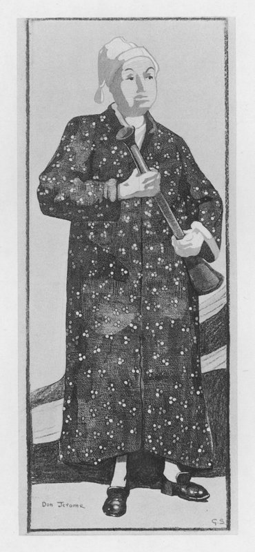 Illusztráció a The Duennához, Sheridan (színes litó) alkotó: George Sheringham