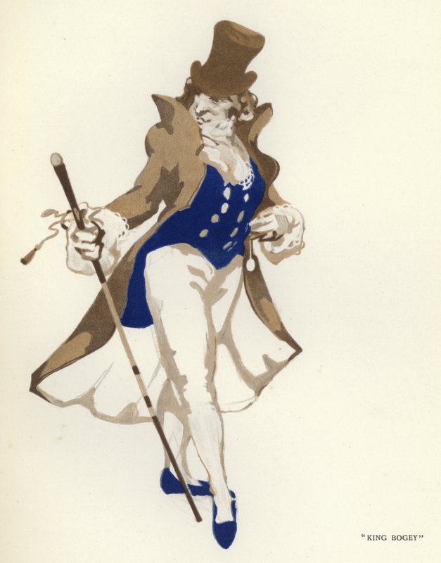 Illusztráció A boldog képmutatóhoz, Max Beerbohm (színes litó) alkotó: George Sheringham
