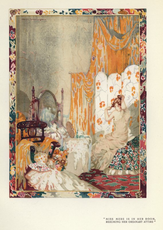 Illusztráció A boldog képmutatóhoz, Max Beerbohm (színes litó) alkotó: George Sheringham
