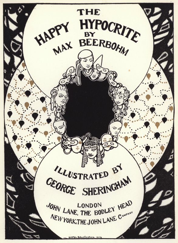 Illusztráció A boldog képmutatóhoz, Max Beerbohm (színes litó) alkotó: George Sheringham