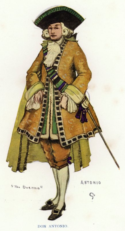 A duenna – Sheridan: Don Antonio (színes litó) alkotó: George Sheringham