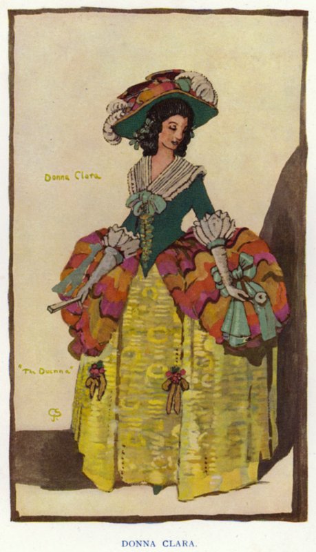 A duenna, Sheridan: Donna Clara (színes litó) alkotó: George Sheringham