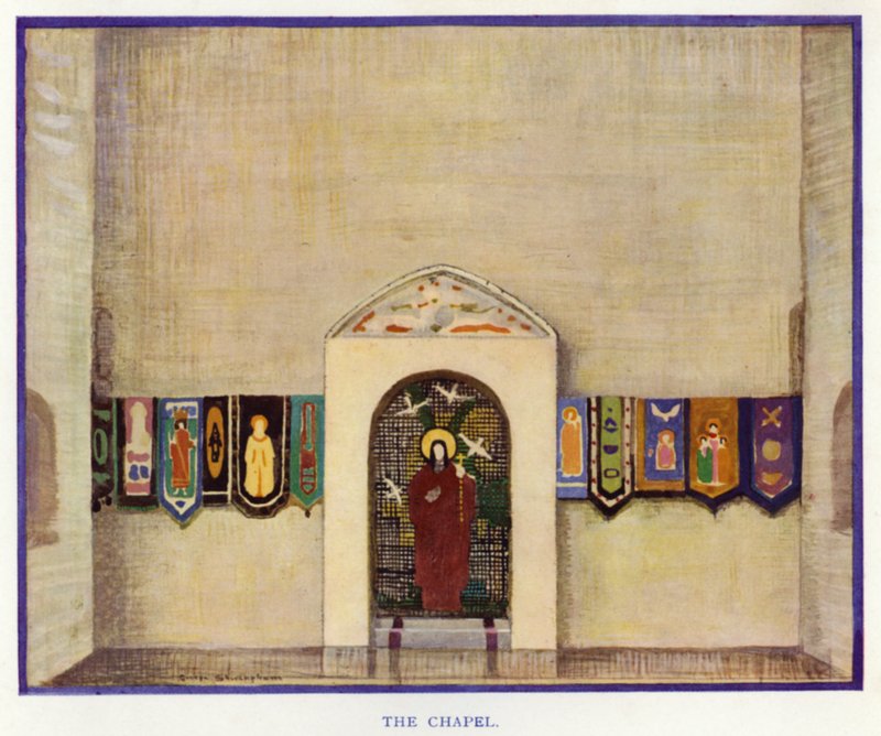 A duenna – Sheridan: A kápolna (színes litó) alkotó: George Sheringham