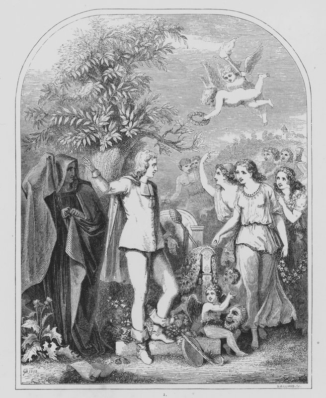 John Milton, L’Allegro (metszet) alkotó: George Snr (after) Scharf