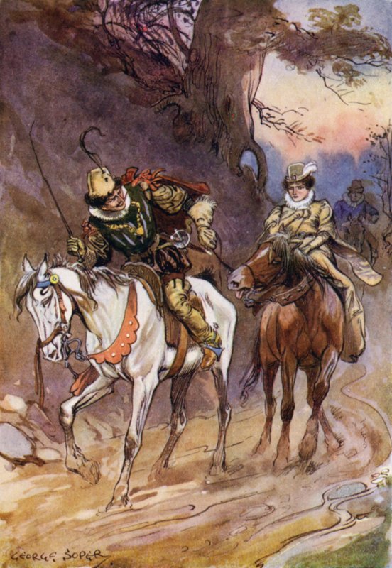 Amikor Katharine lova megbotlott, megviharzott és megesküdött a szegény, megfáradt fenevadra. alkotó: George Soper